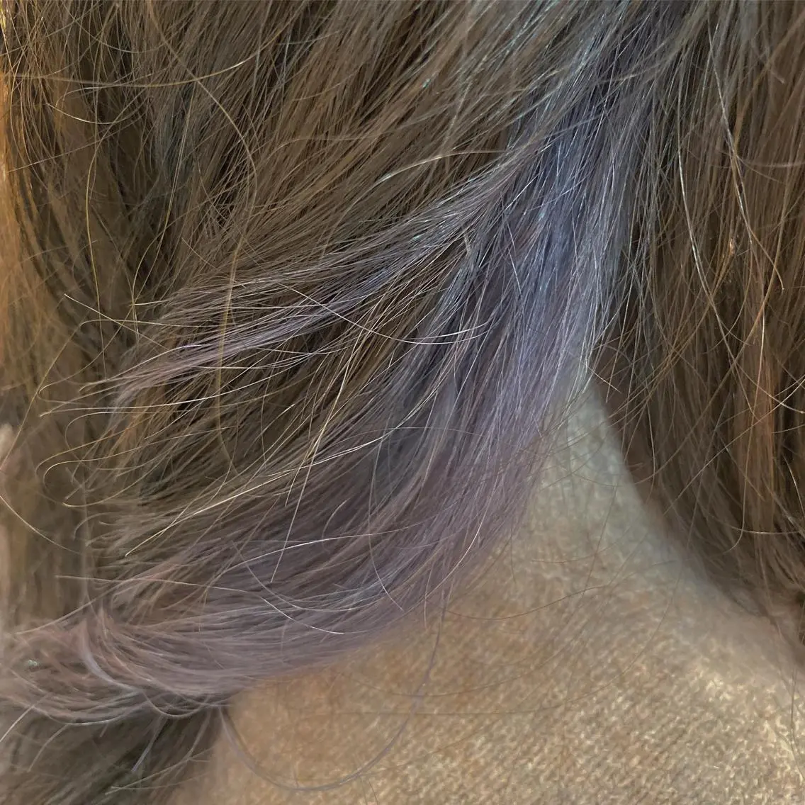 ロング カラー アッシュ インナーカラー ホワイトアッシュ 🟢NEGi🟣 🫧髪質改善のヘアスタイル