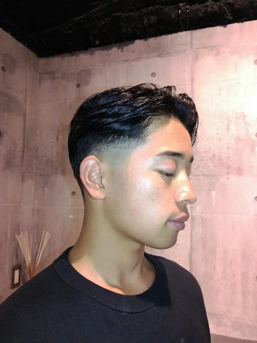 メンズ カット 窪田 力也のヘアスタイル