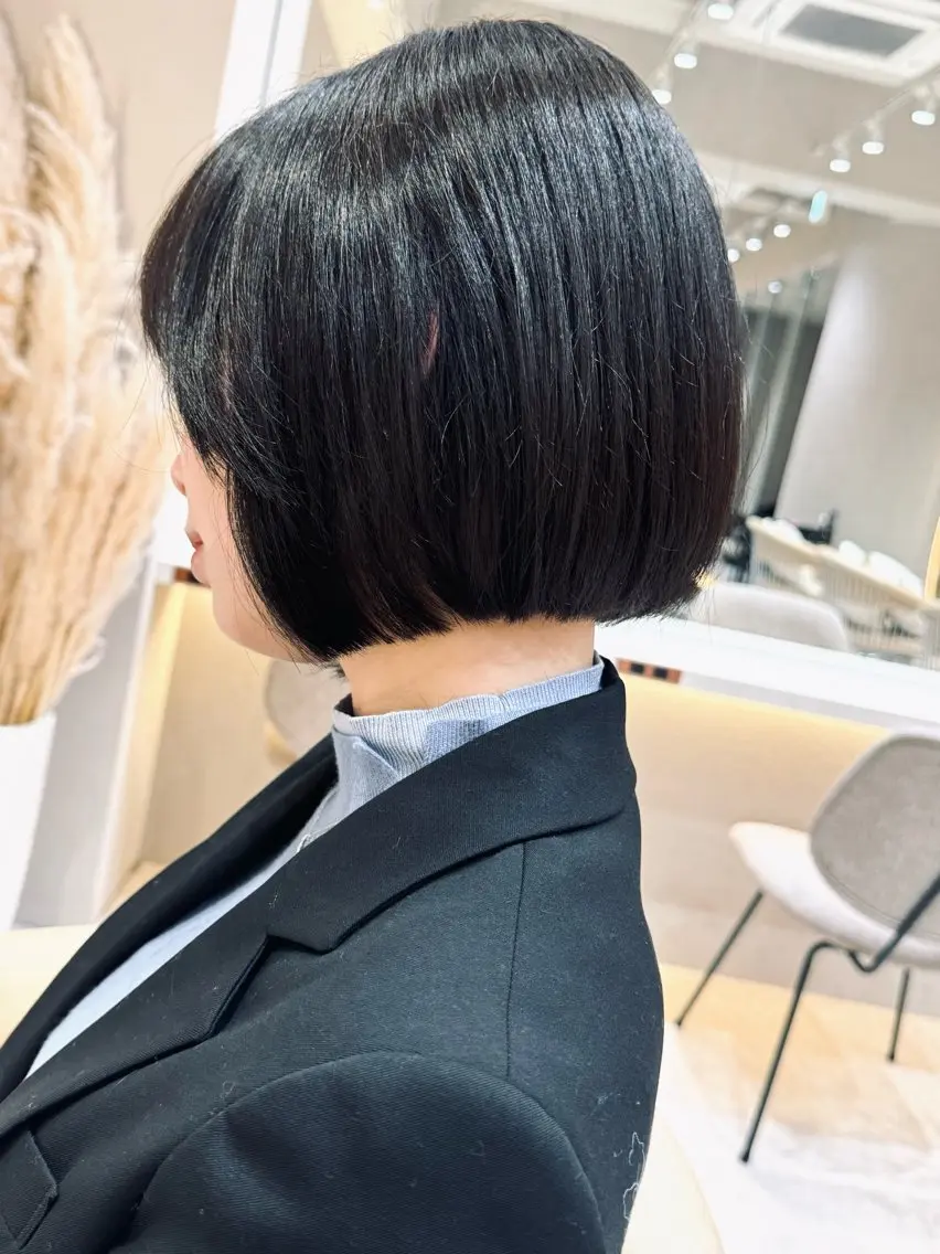ミディアム 🩵縮毛矯正・ボブ 岩原朋也🩵のヘアスタイル