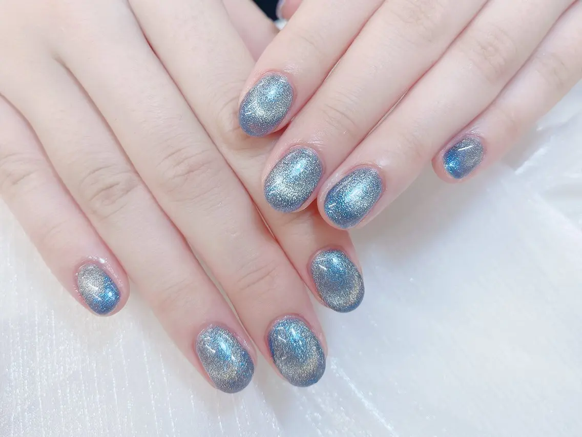 ネイル チークネイル 成人式 フレンチネイル グラデーション 氷ネイル・うるうるネイル ハンドネイル DUO MI nail salonのネイルデザイン