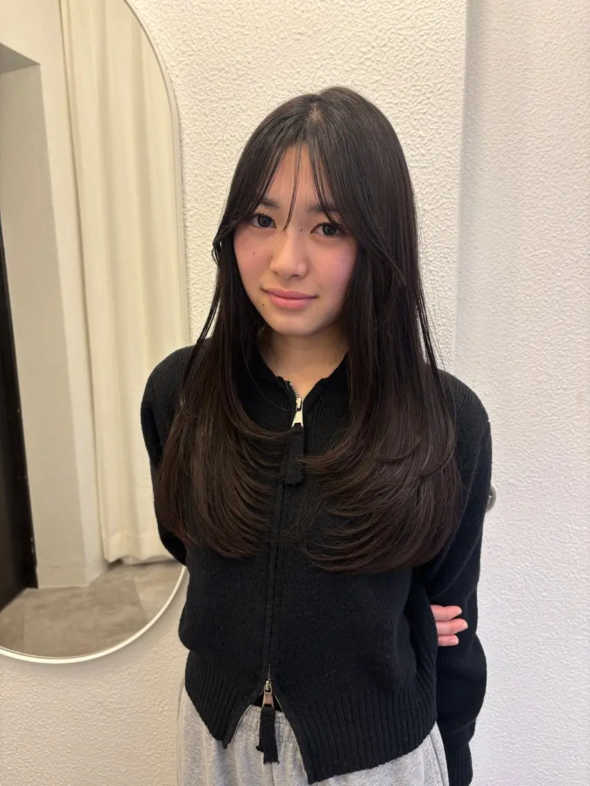 ロング 楠田 美空のヘアスタイル