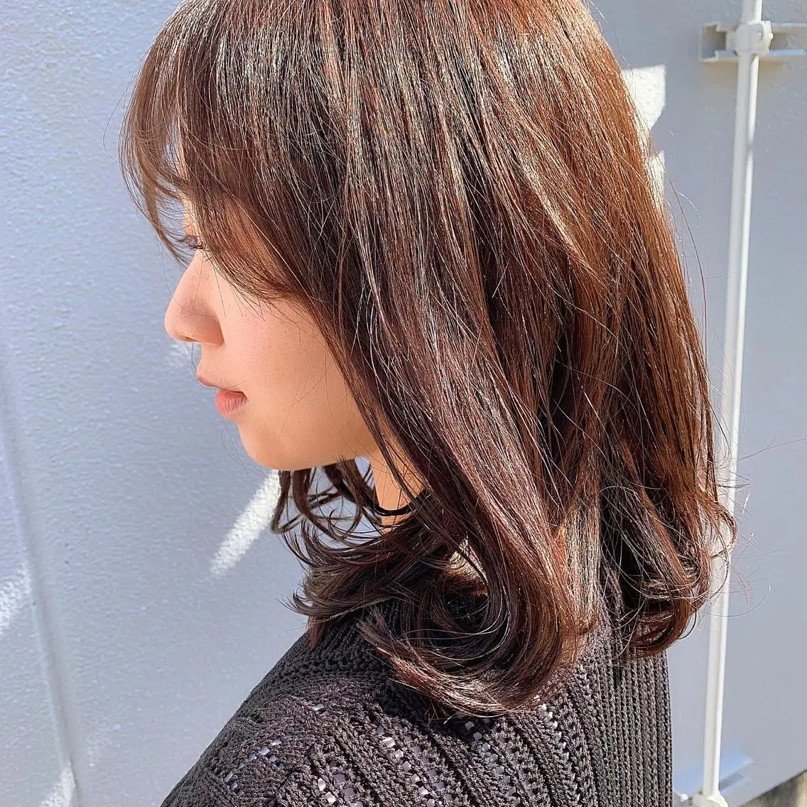 ミディアム カラー 中川 竜誠のヘアスタイル