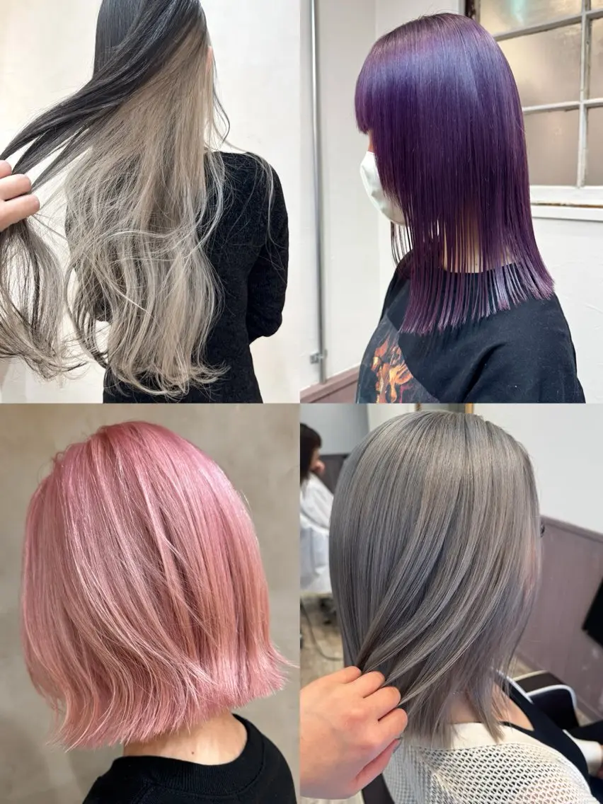 ロング カラー ブリーチ カット ヘアカラー ダブルカラー /レイヤー/アリサのヘアスタイル