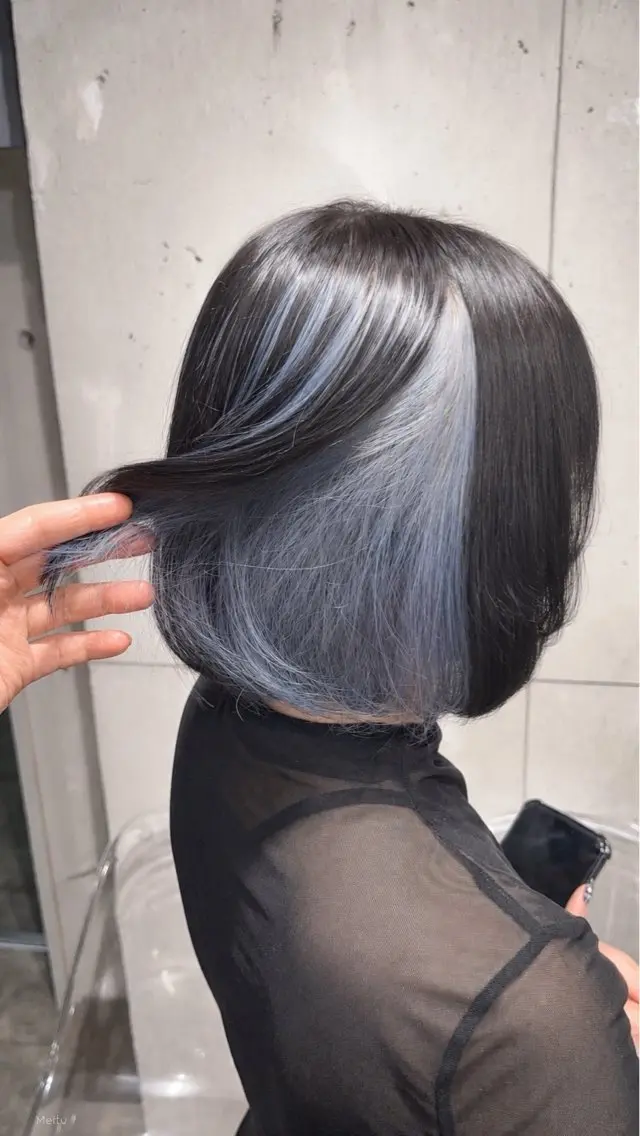ミディアム カラー ヘアカラー トリートメント ヘッドスパ 🧸ハイトーン/ミル クティー🧸のヘアスタイル