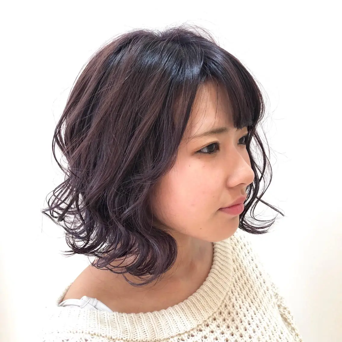 ミディアム カラー ブリーチ ケアブリーチ イルミナカラー ラベンダーカラー 🌈ぷる艶カラー🌈 髪質改善👑柳沼尚貴のヘアスタイル