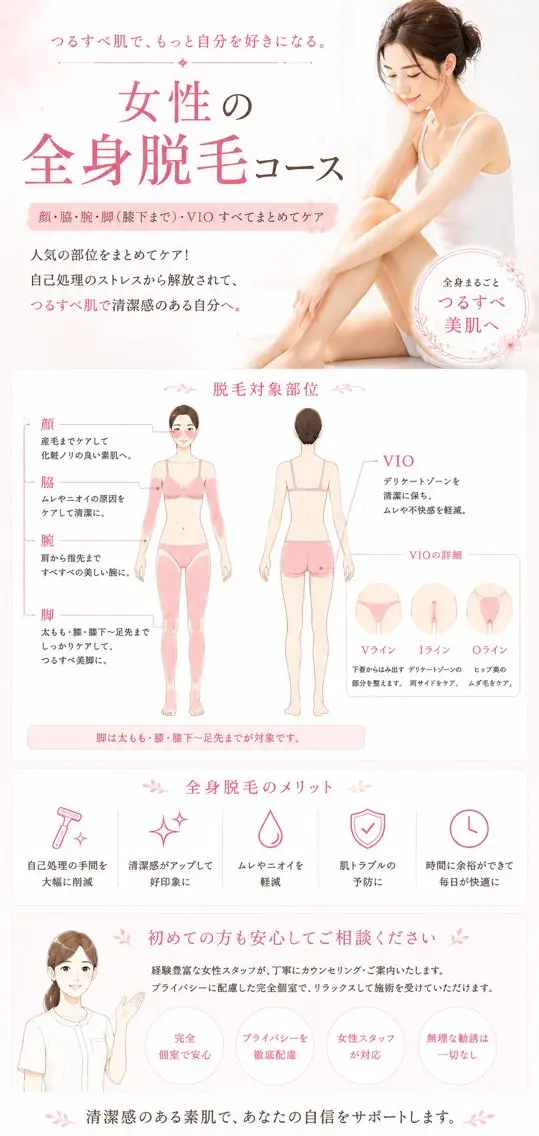 脱毛 プライベート脱毛 サロン👑Maikaのエステ・リラクイメージ