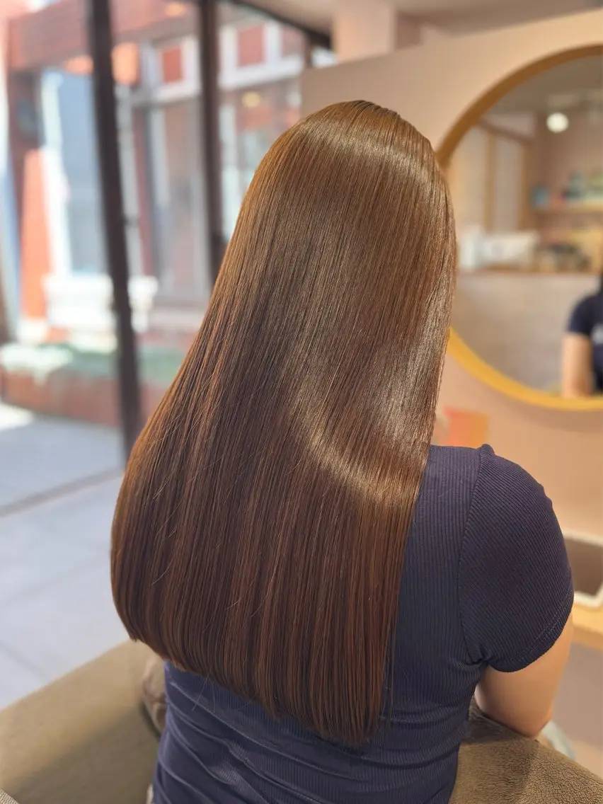 ロング カラー ベージュカラー カット ヘアカラー トリートメント AYATO 'のヘアスタイル