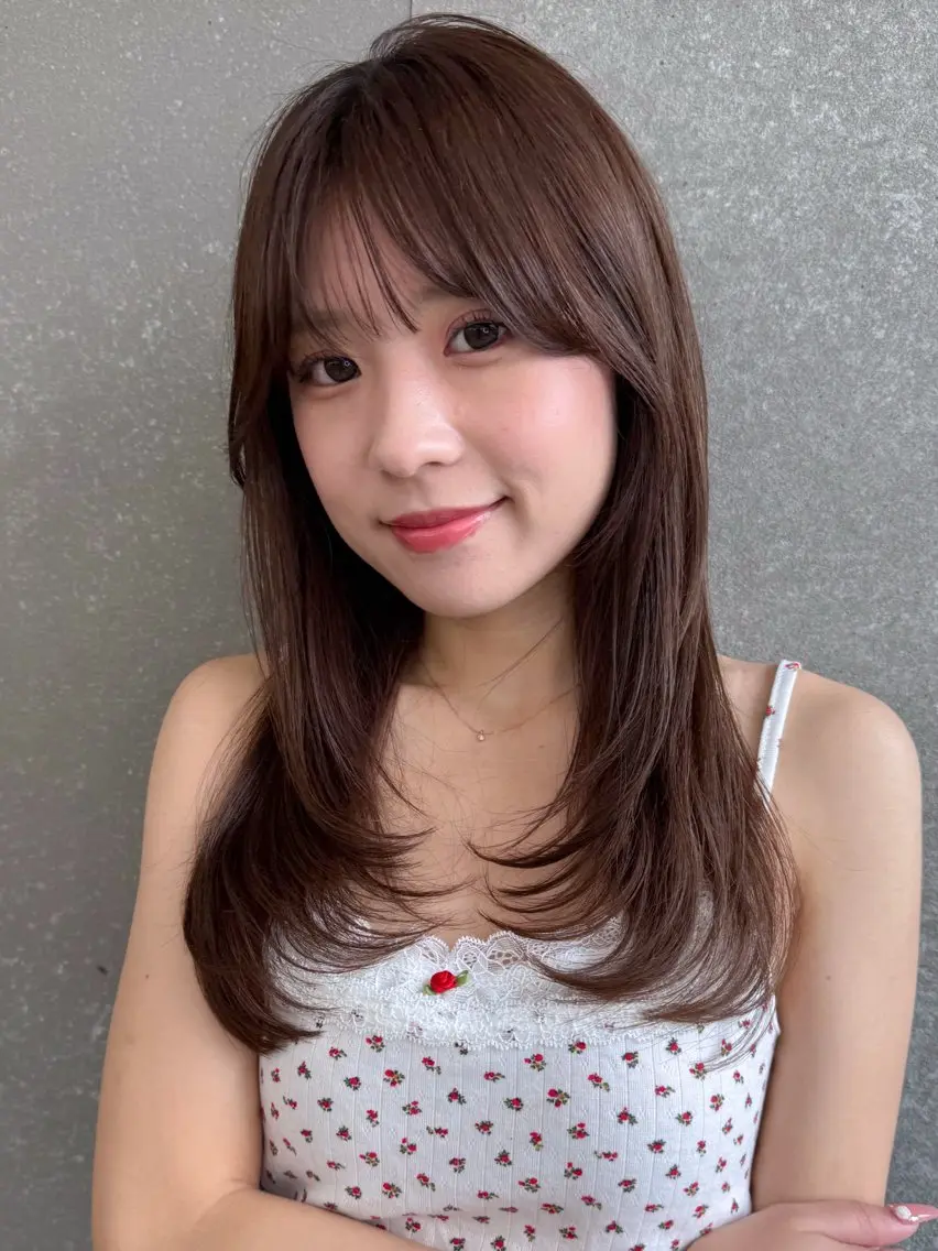 セミロング 髪質改善/縮毛矯正 山口蒼太のヘアスタイル