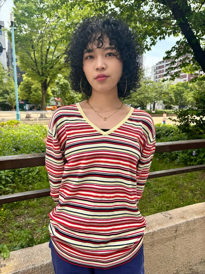 ミディアム ミディアムパーマ カット パーマ 大西 柚羽のヘアスタイル