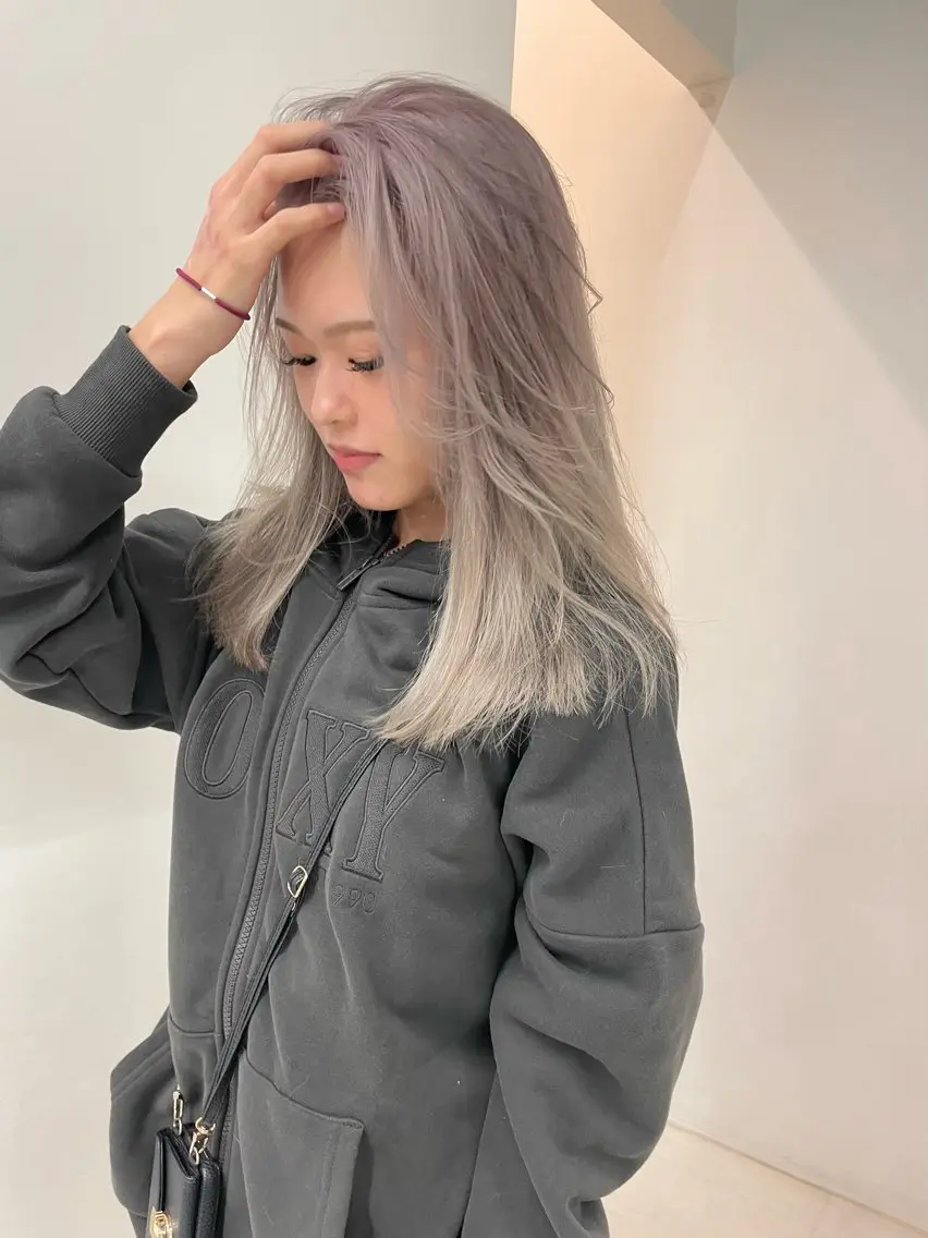 ロング カラー 🫧ハイトーン✨格安 より質💐マンツーマのヘアスタイル