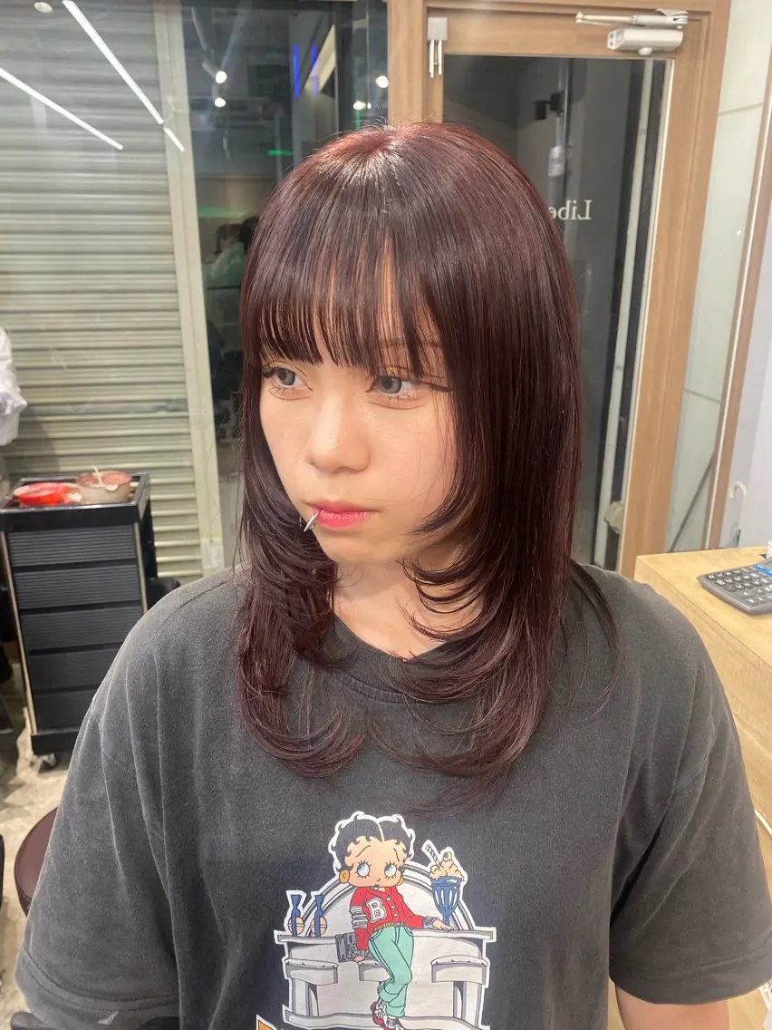 セミロング カラー 🐾Libero🐾 柏　KONOMIのヘアスタイル