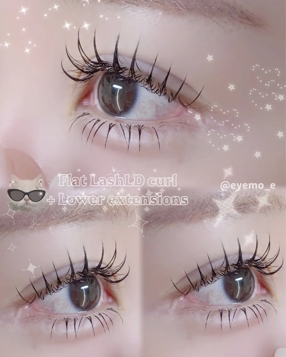 🤍パリエク風L/LDカール140本🖤フラットラッシュ使用☀︎の写真