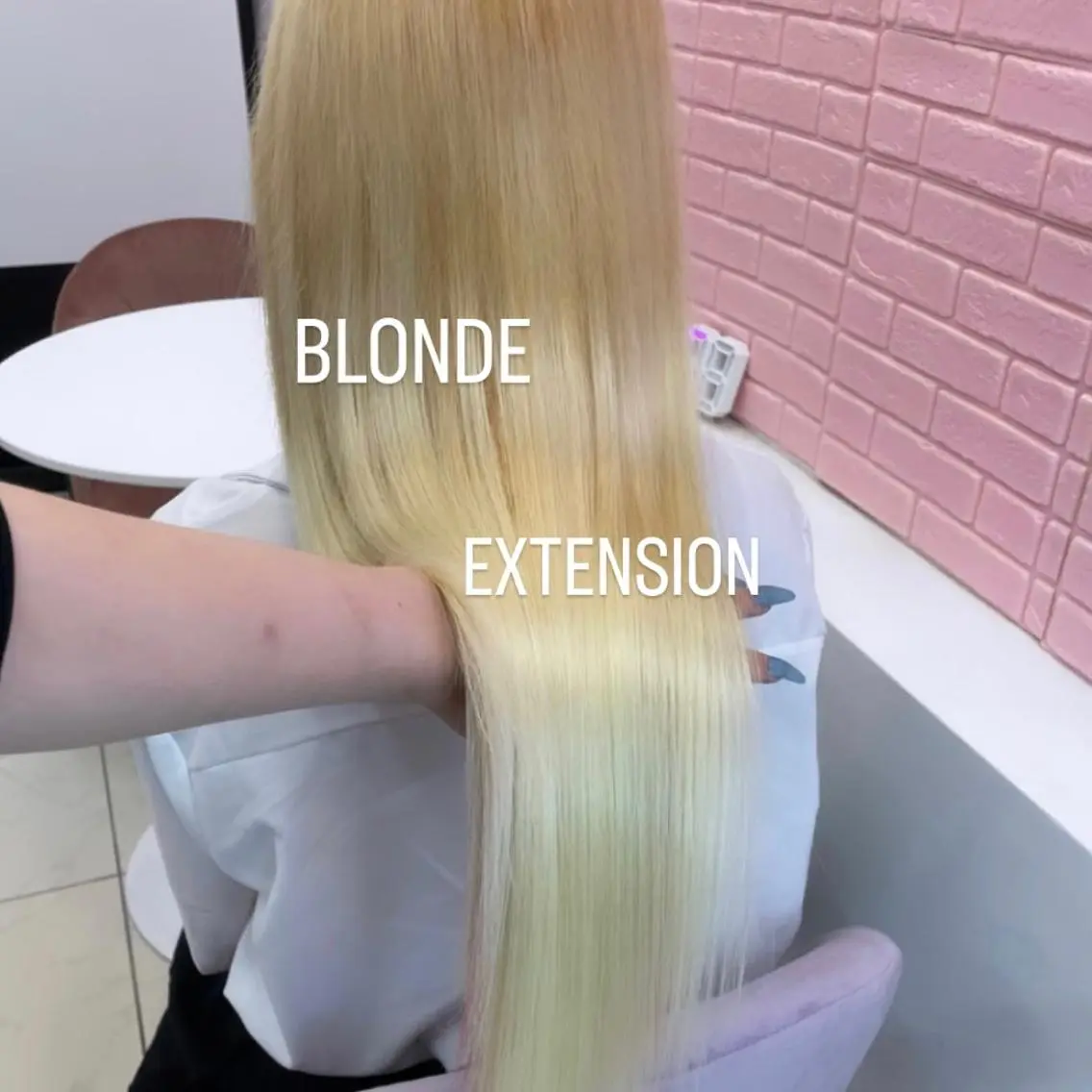 ロング エクステ エクステ🩵ブリーチ 韓国ヘア🩵KAEのヘアスタイル