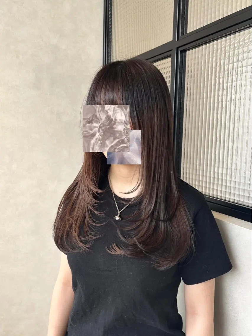 ロング ロングレイヤー レイヤーカット ロング カット 透明感カラー🪽/ 個室スパ🫧/はるかのヘアスタイル
