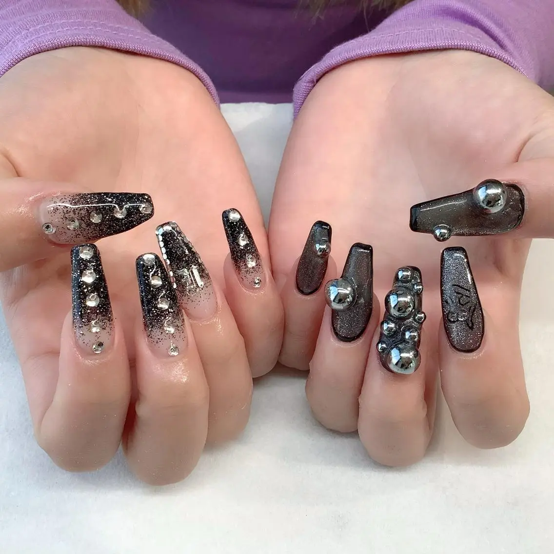 ネイル ハンドネイル 💎🐰 saki. m 🐰💎のネイルデザイン
