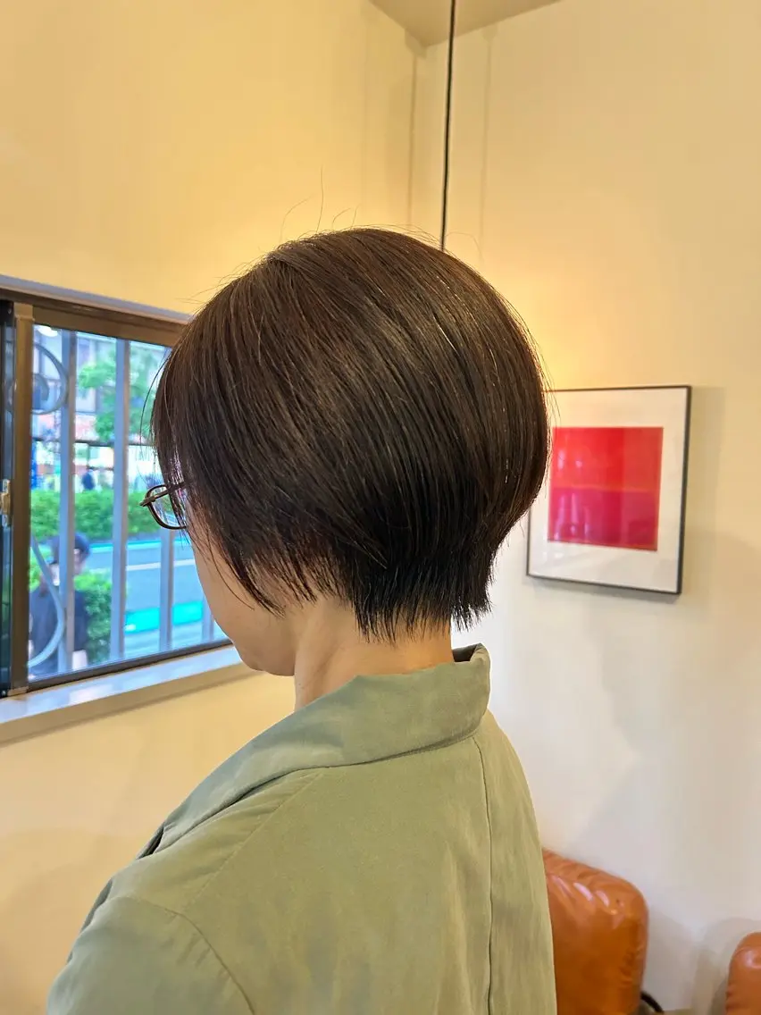ショート 丸みショート ショートヘア 透明感カラー 美髪矯正💎momoのヘアスタイル