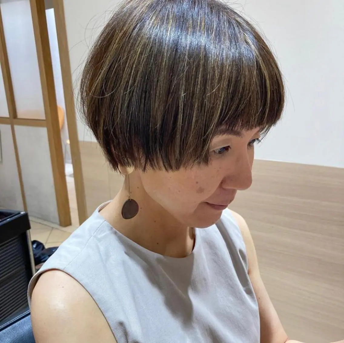 ショート カラー 大阪ヴィーガンサロン KANAKOのヘアスタイル