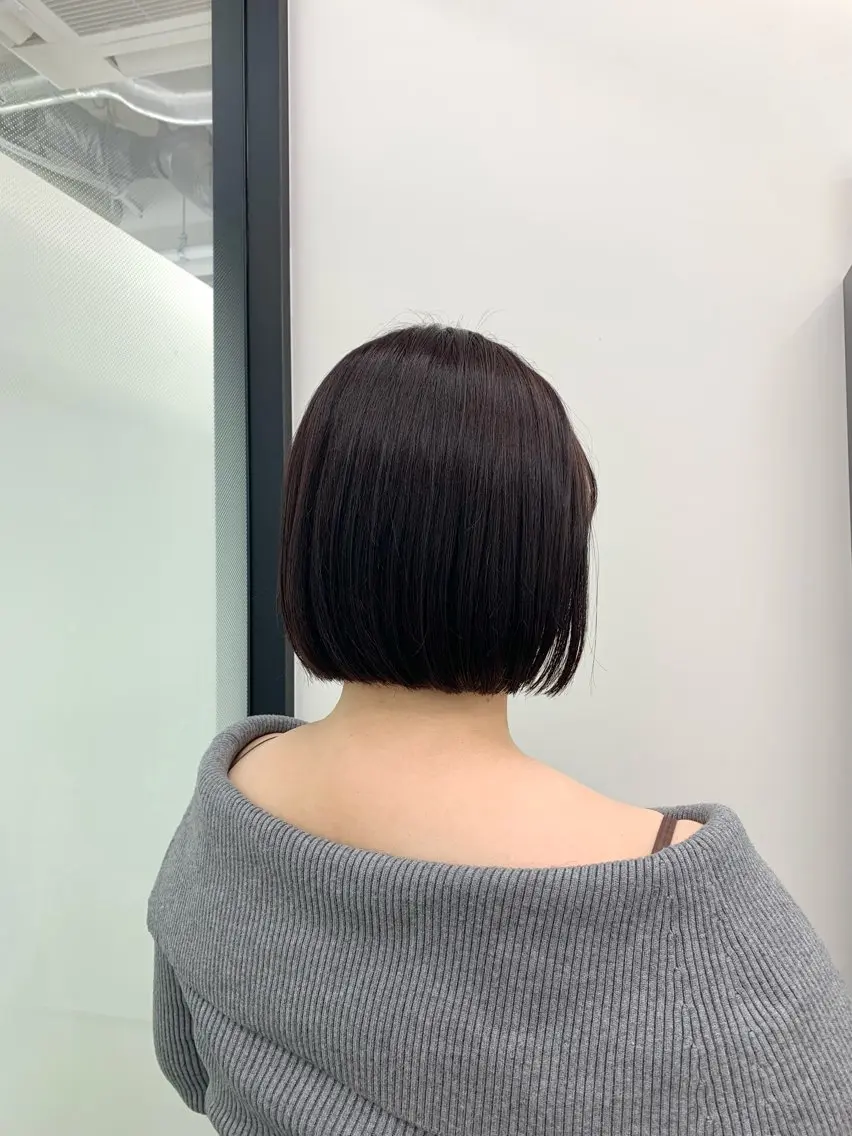 ショート カラー ボブ カット ヘアカラー ヘッドスパ 本格ヘッドスパ🌿 ×ヘア 佐藤のヘアスタイル
