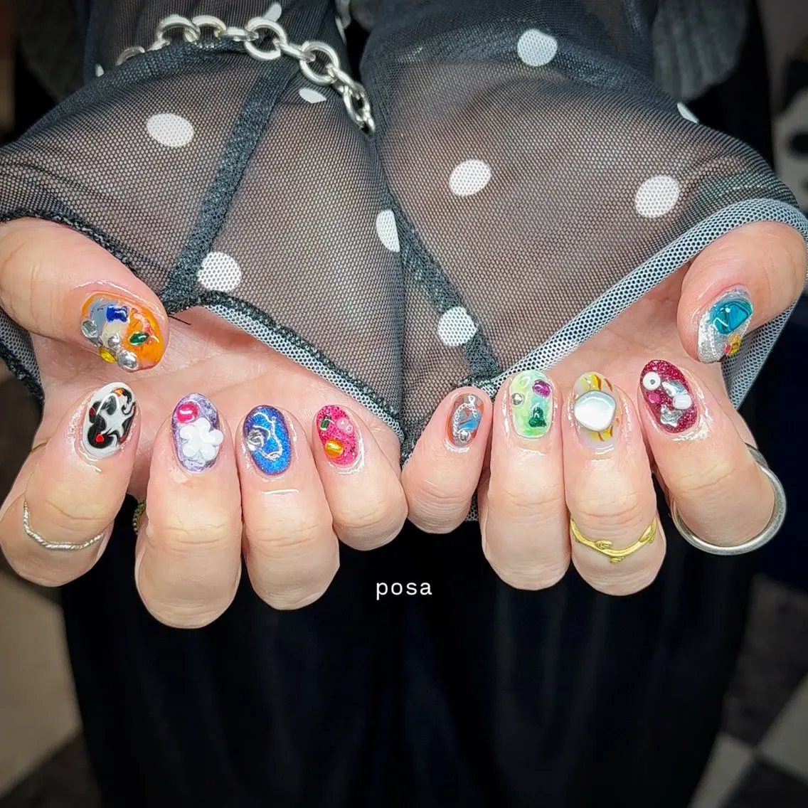 ネイル ニュアンスネイル シンプルネイル ハンドネイル posa nail モエミのネイルデザイン