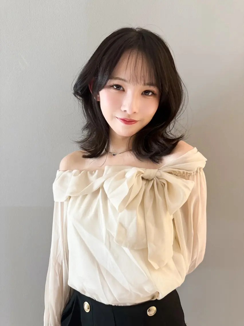 ミディアム カラー カット ヘアカラー トリートメント ヘアセット ✂️似合わせの魔術師 石田一樹✂️のヘアスタイル