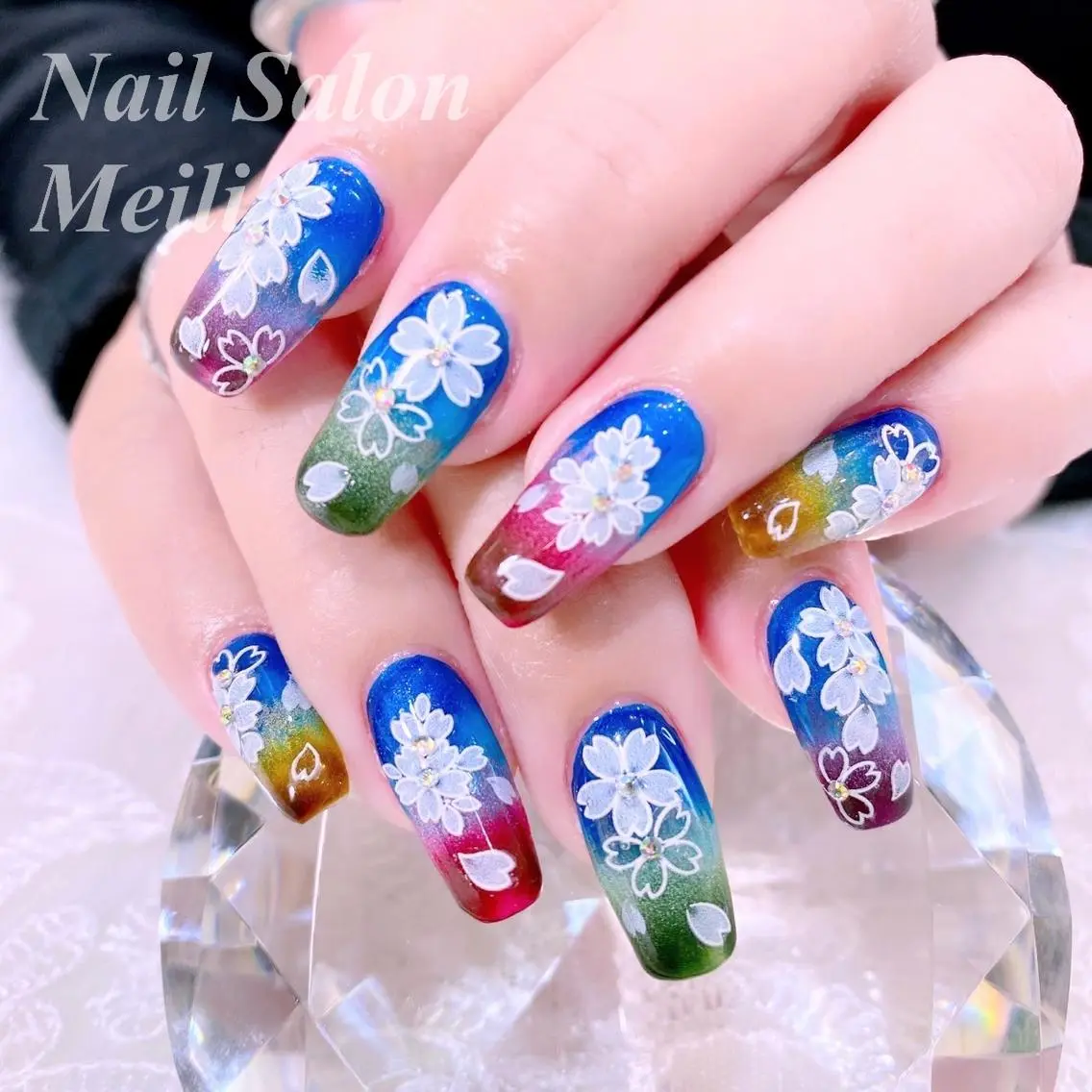 ネイル アートネイル 桜ネイル 春ネイル NAILSALON MEILIのネイルデザイン