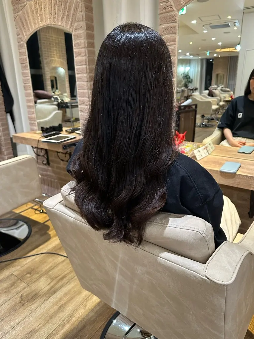 ロング カット パーマ 美髪矯正・レイヤー 倉友哉のヘアスタイル