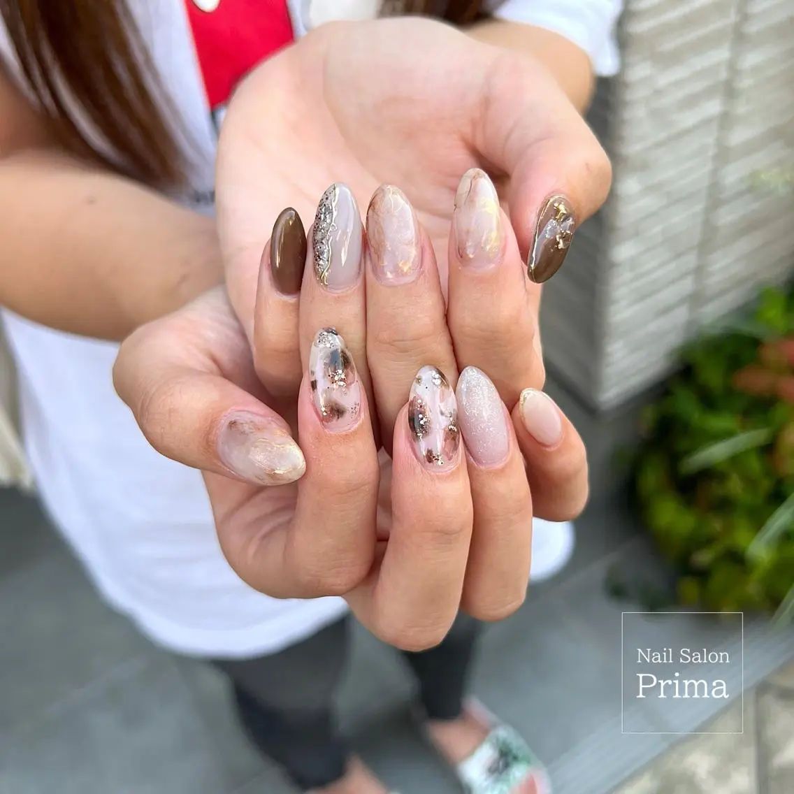 セミロング ネイル SalonPrima 西院Nail&Eyeのネイルデザイン