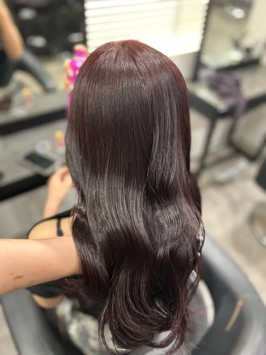 カラー ヘアカラー 暖色✖️韓国ヘア 🥀SAHO🥀のヘアスタイル