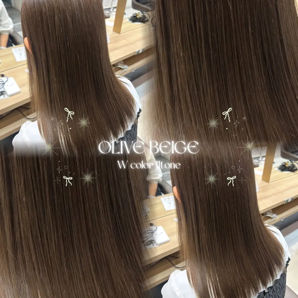 《明るめの色にしたい方におすすめ💡》ブリーチなしWカラー + 艶髪トリートメント🌟の写真
