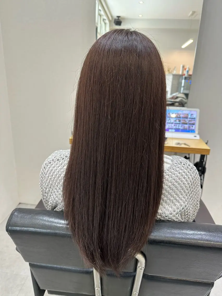 ロング カラー ブラウンカラー 透明感カラー Agu hair noman マナのヘアスタイル