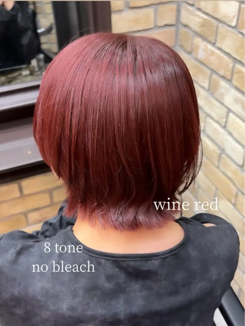 ショート カラー カット ヘアカラー トリートメント ハッシュカット 暖色カラー/伊藤菜月のヘアスタイル