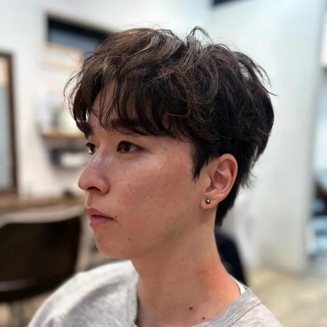 ショート パーマ 大人メンズスタイル 小林秀徳のヘアスタイル