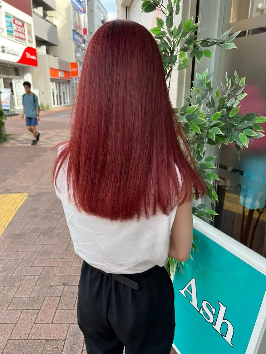 カラー 長尾菜々美🐰 ／ハイトーンカラーのヘアスタイル