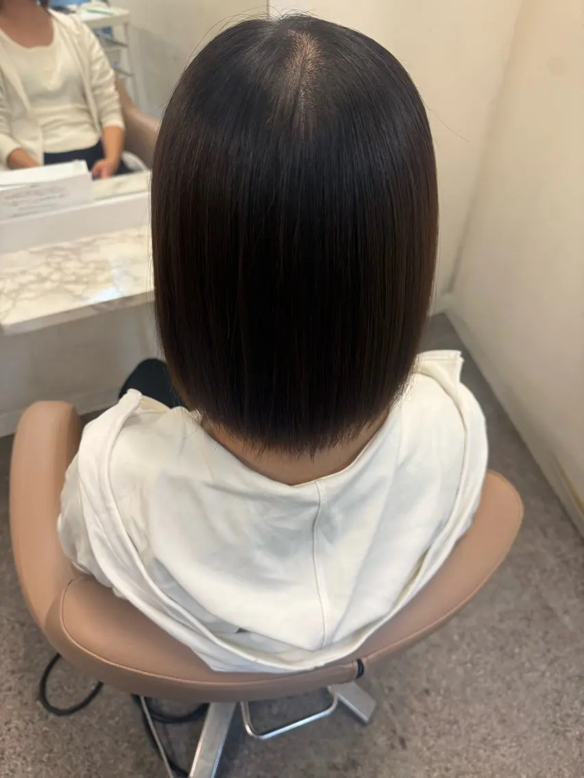セミロング 学生 縮毛矯正 縮毛矯正 Tripod .のヘアスタイル