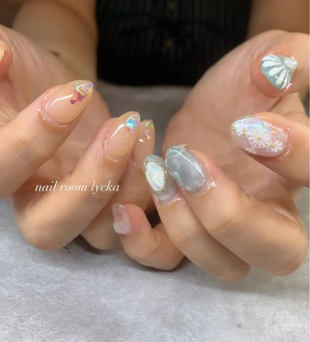 ネイル ネイルルームリッカ 𝐦𝐚𝐲𝐮のネイルデザイン