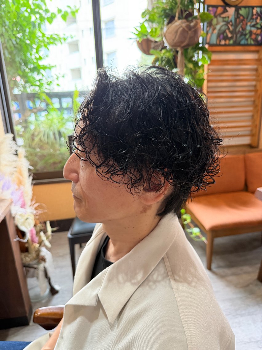 メンズ メンズパーマ カット パーマ CHIHIRO🌠 艶髪/レイヤーのヘアスタイル