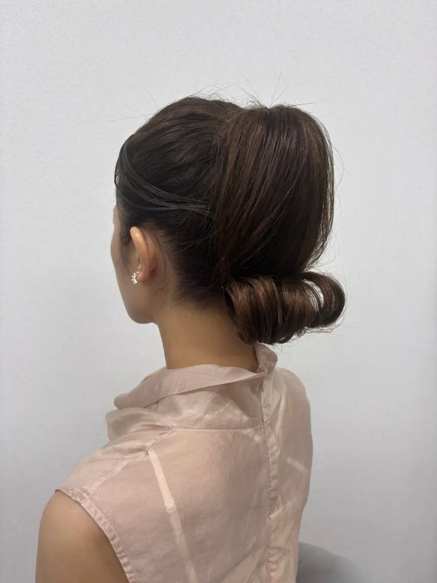 ヘアアレンジ ポニーテール ヘアサロン ミカヅキのヘアスタイル
