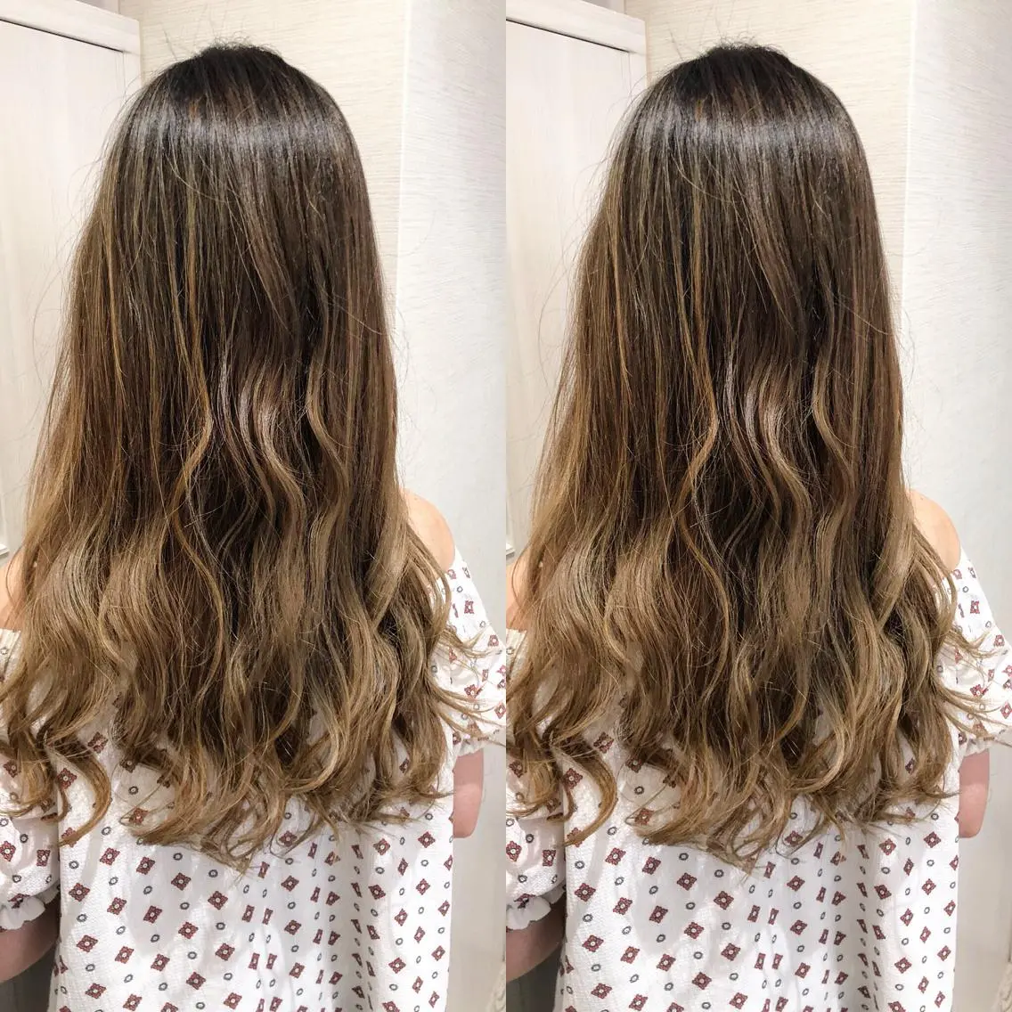 ロング カラー アディクシーカラー アッシュ バレイヤージュ ベージュカラー 透明感カラー 三鷹で1番ショート ボブをカットする新谷のヘアスタイル