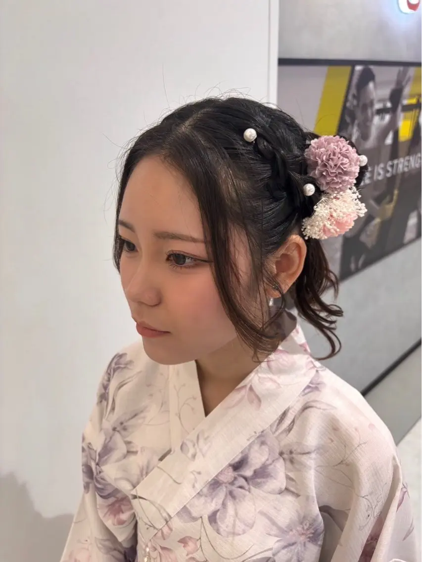 着付け 🇰🇷韓国ワンホン カラー🎀✨️AYUのヘアスタイル