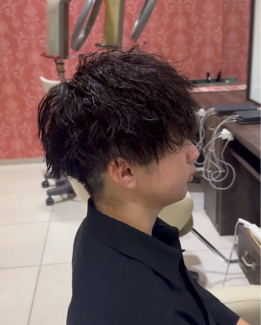 【ご新規様限定クーポン】【メンズ限定🙆♂️】🌟カット➕パーマ➕艶髪トリートメント🌟の写真