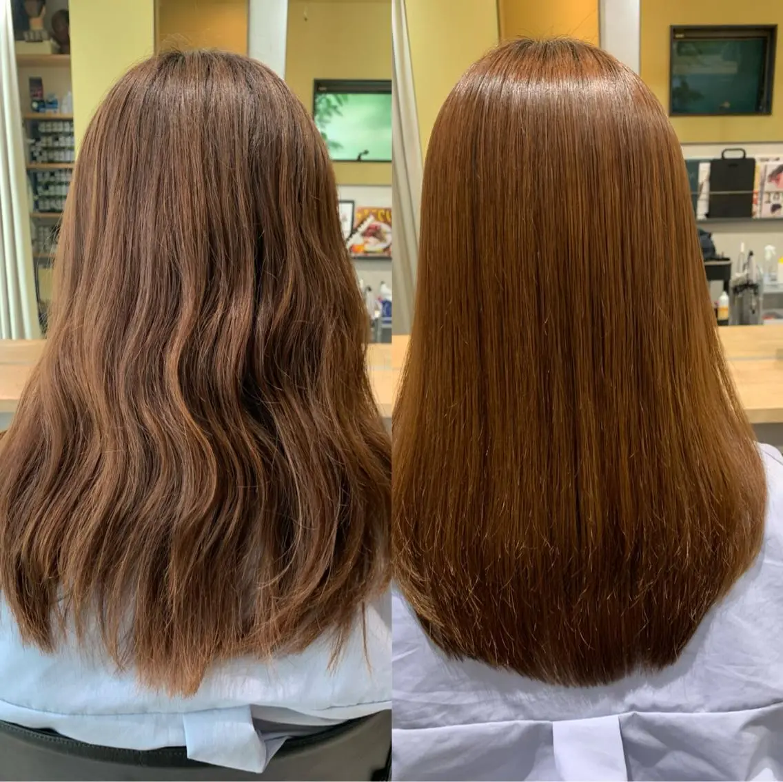 ロング パーマ 髪質改善 ストレートパーマ カット 縮毛矯正 トリートメント hubhair レイヤー/透明感のヘアスタイル