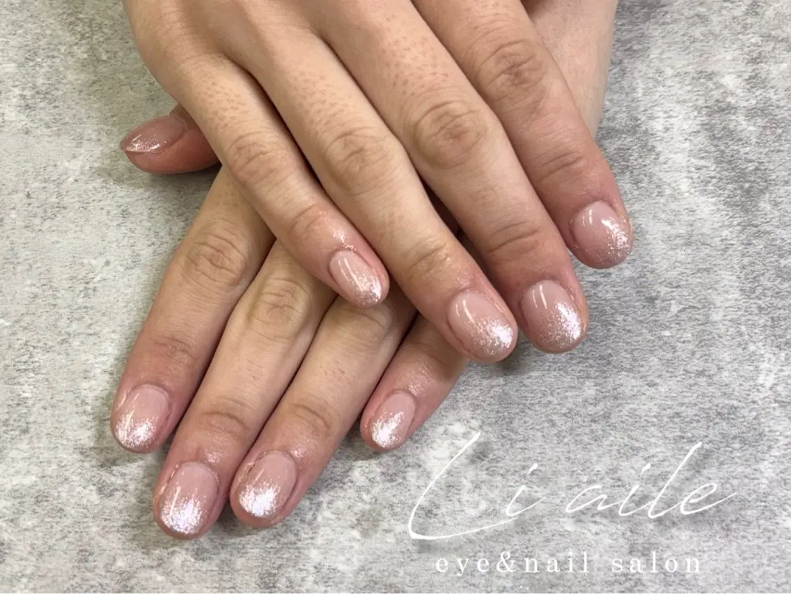 ネイル グラデーション マグネットネイル ハンドネイル Li aile yuuka🩰🎀のネイルデザイン