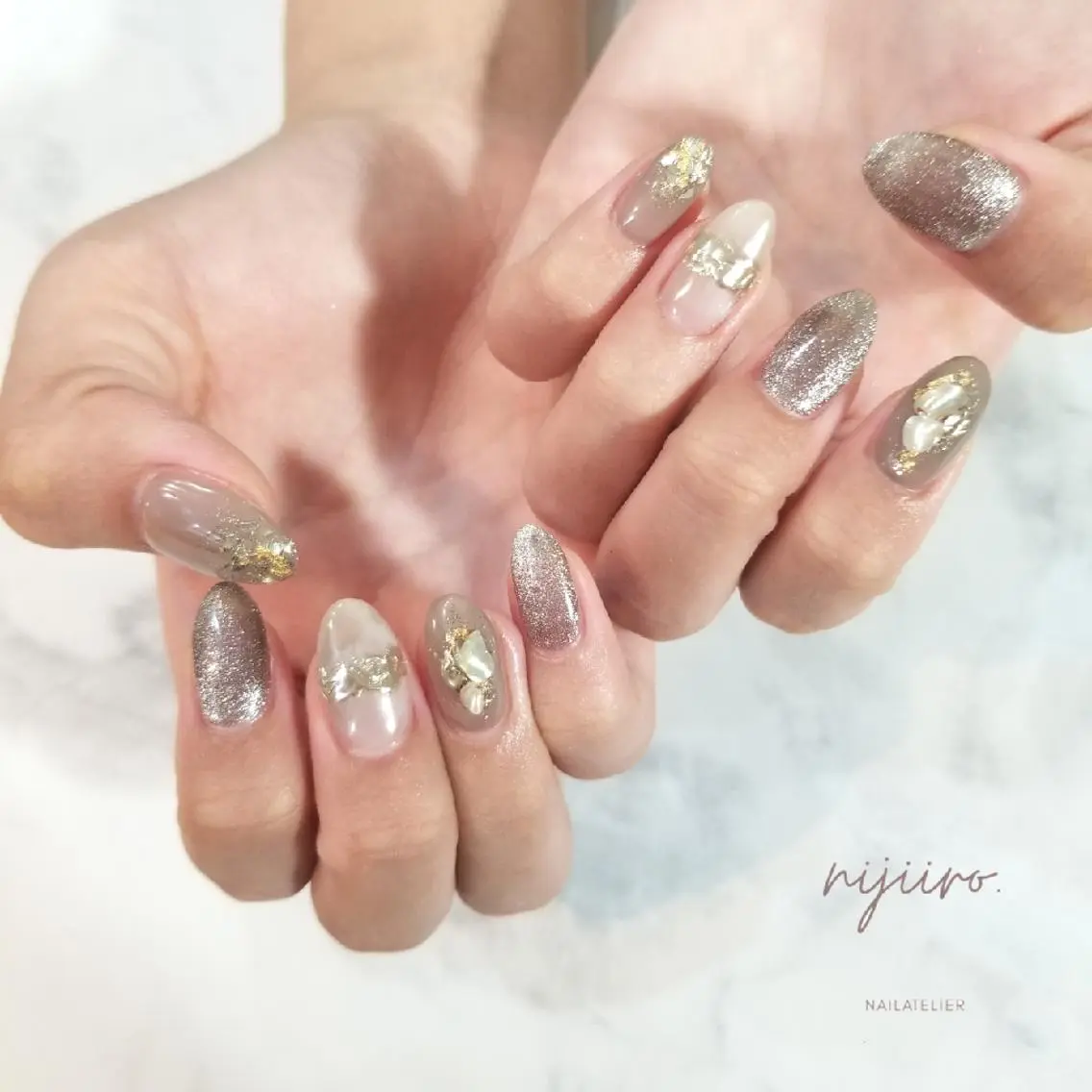 ネイル ニュアンスネイル ハンドネイル nijiiro🌈 サトウのネイルデザイン