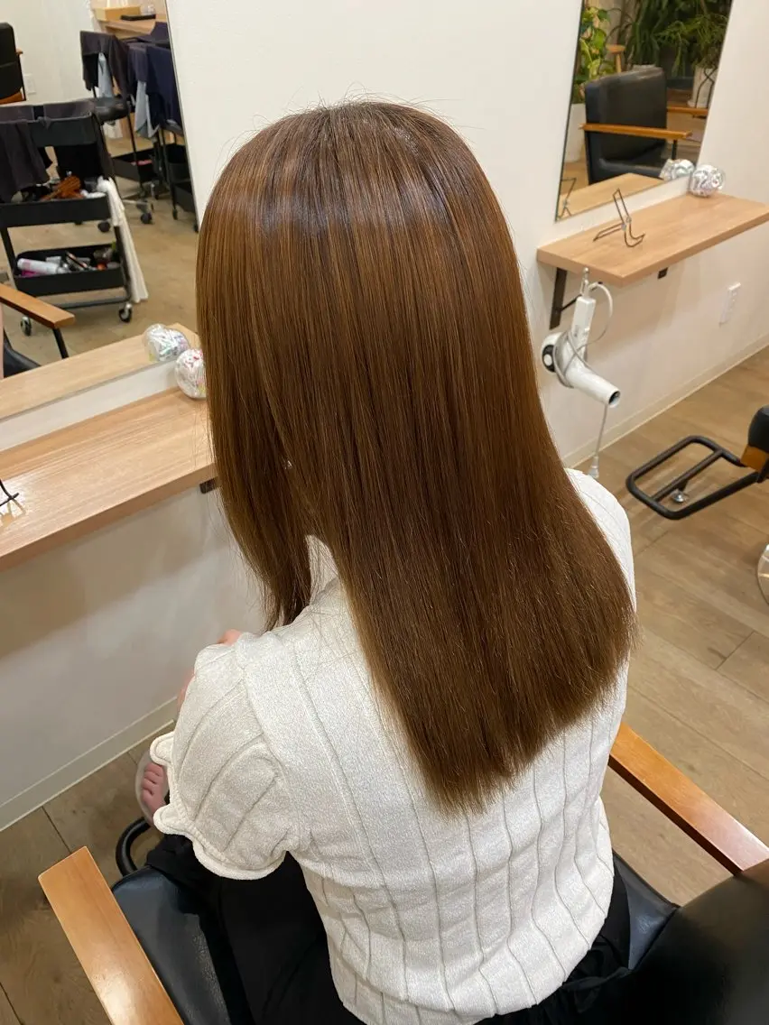 セミロング パーマ ストレートパーマ Becky Lush 札幌アカデミー 一澤のマツエク・マツパデザイン