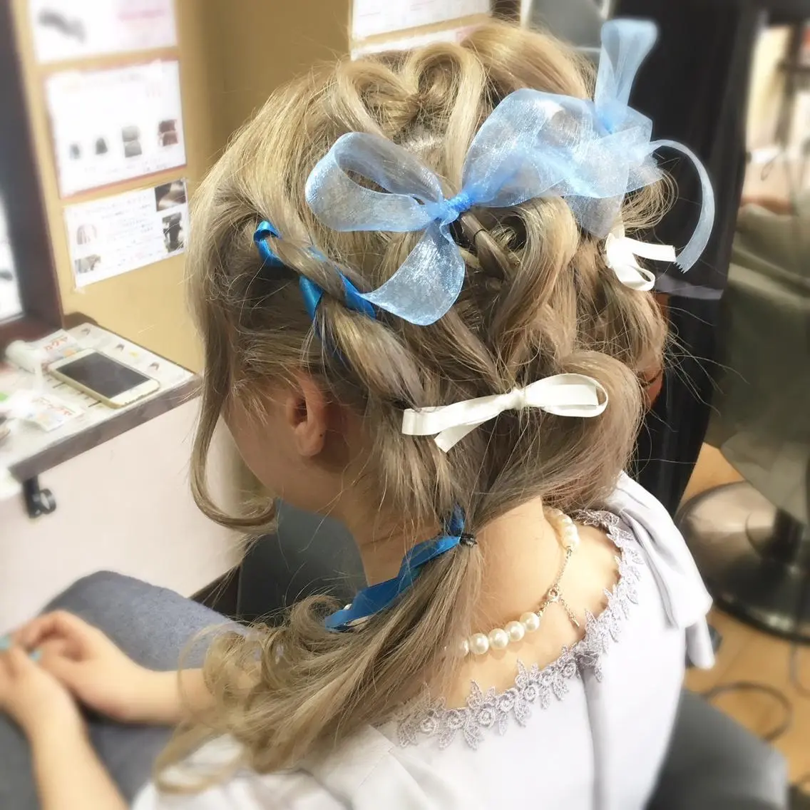 ロング ヘアアレンジ パピヨンロゼ 髪質改善/酸性のヘアスタイル