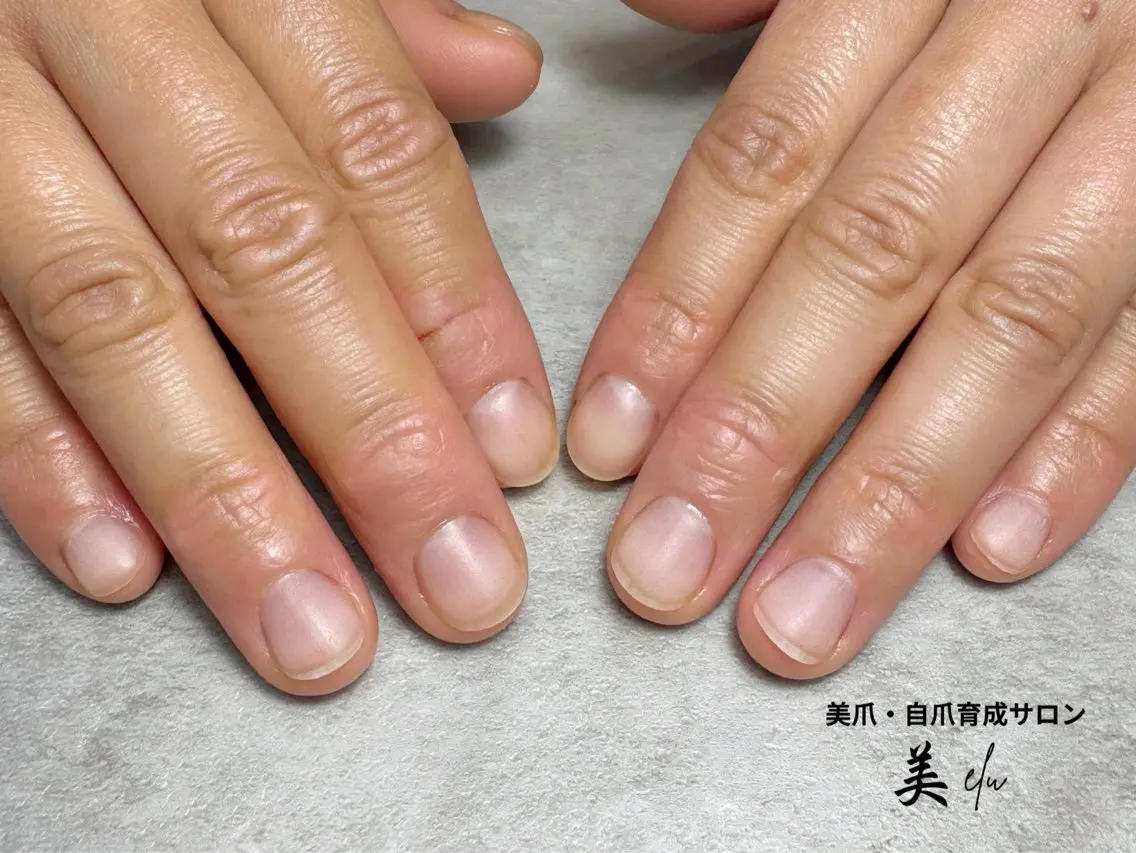 ネイル マットネイル ハンドネイル 美爪・自爪育成サロン 美elu(ビエル)のネイルデザイン
