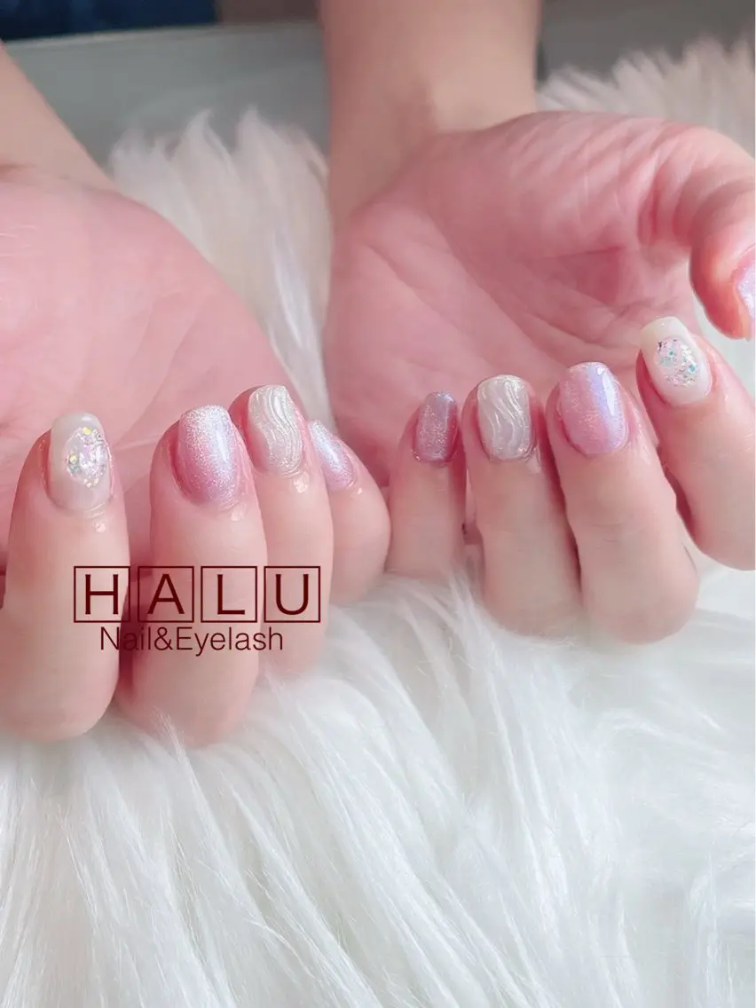 ネイル キラキラネイル HALU ハルのネイルデザイン