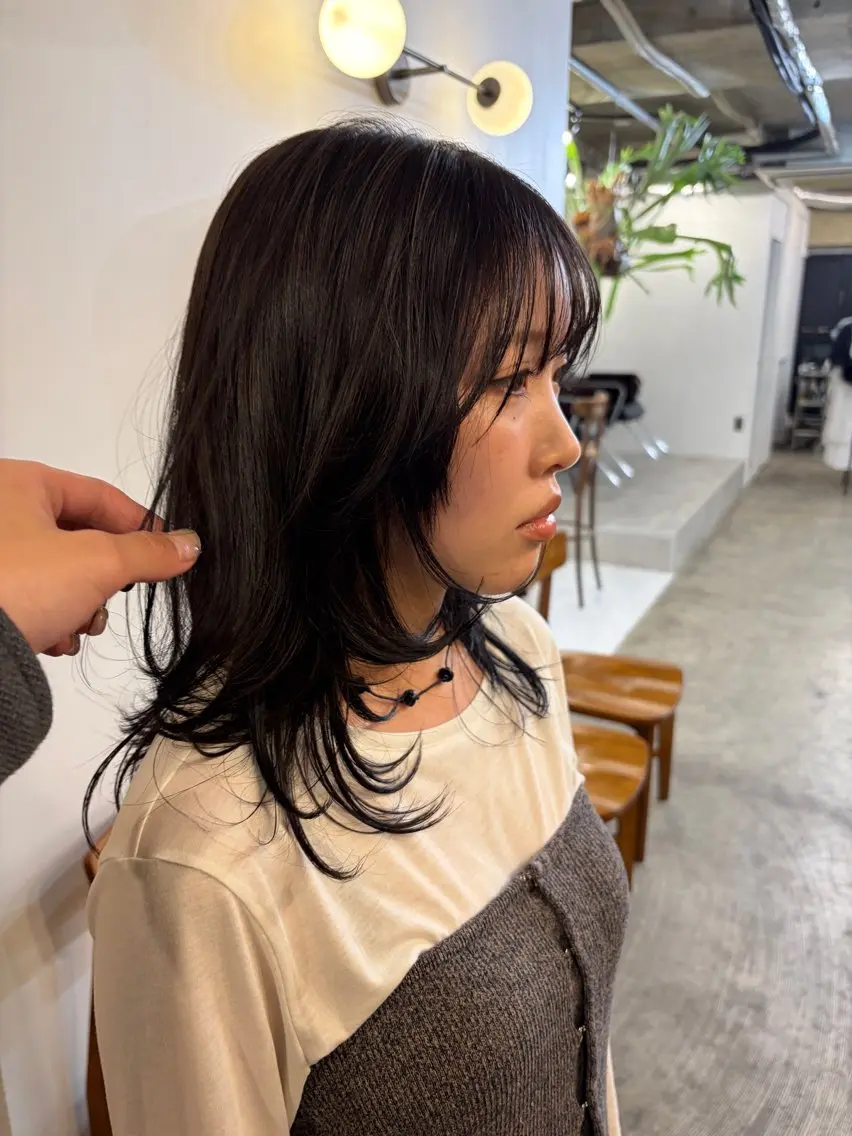 セミロング カラー ヘアカラー 尾藤 浩一のヘアスタイル