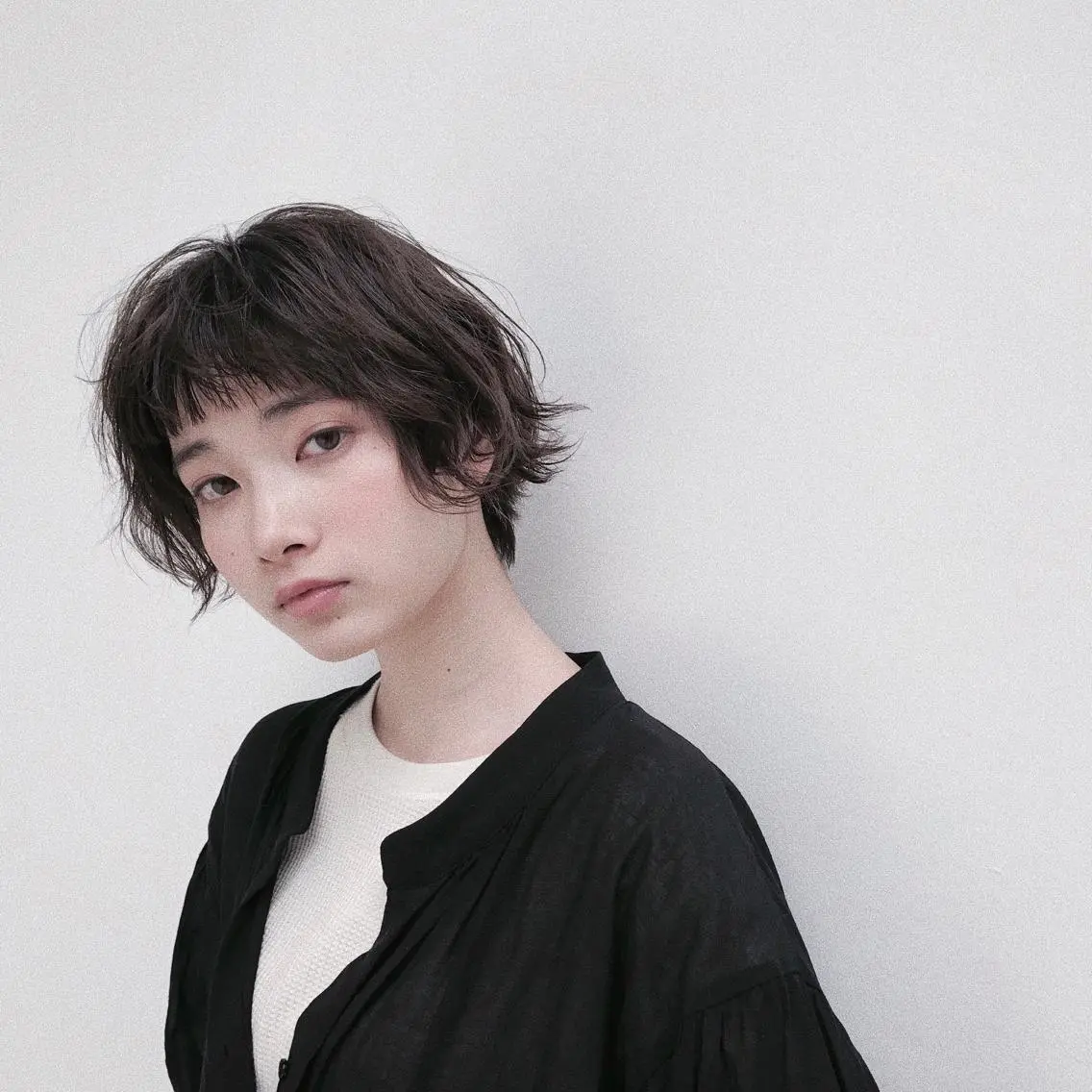 ショート カラー パーマ ヘアアレンジ ハンサムショート ショートヘア 小顔カット カット ヘアセット 松田 亮葉のヘアスタイル