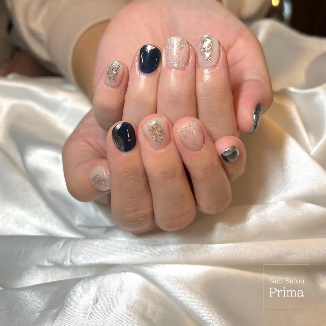 ミディアム ネイル SalonPrima 西院Nail&Eyeのネイルデザイン